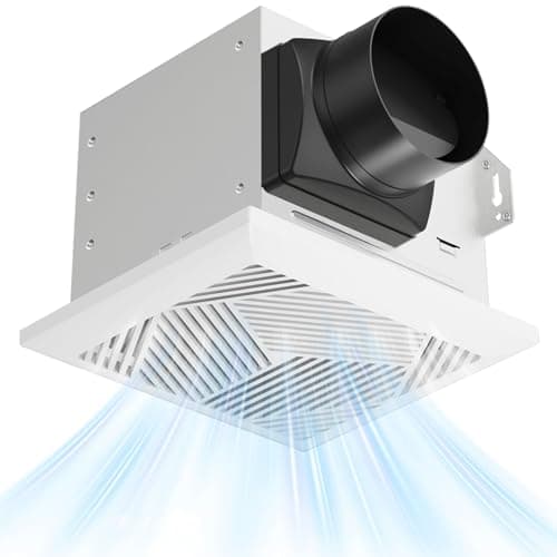 NOVELUX Bathroom Exhaust Fan: 88 CFM Quiet 1.2 Sones Ceiling Mount Bathroom Vent Fan 7.5"x7.8" High Airflow Household Ventilation Fans for Bedroom Laundry Kitchen - UL & HVI Certified - Image 1