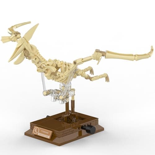 Xbert Pterosaur Dinosaur Fossil Building Block Sets, Dinosaur Skeleton with Movable Joints, Dino Desktop Decor Collectible, Educational STEM Toys for Boys，Ideal Gift for Dinosaur Lovers - Image 1