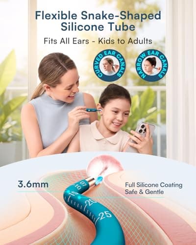 Bebird Earsight Ultra Ear Wax Removal Tool Camera, FSA HSA Eligible, 2K HD Ear Cleaner with Camera Otoscope, 90-Min Battery Earwax Remover & Visual Ear Pick Tweezers, Safe Ear Cleaning Kit for Family - Thumbnail 5