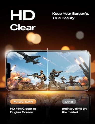 MAGIC JOHN 2PACK 3rd Gen for iPhone 17e/16e Screen Protector, One-Pull Easy Install, HD Clear, Smooth Touch, Auto-Align Screen, 9H Glass - Thumbnail 4