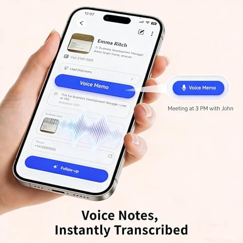 AI Smart Digital Business Card, with HeyLyncNow App, Scan and Digitize | Automated Contact Enrichment | Voice Notes Transcription | AI Drafts Follow-Up Email | NFC Tap to Share - Thumbnail 2