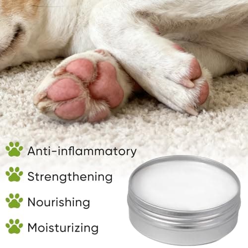 GUOYAOLIFU Pet Paw Balm, Organic Dog Paw Pad Balm Protector, Moisturizer & Soother for Dry, Cracked Pads| Cat Wax & Cream, Helps Protect & Heals Cracked Paws (60g /2oz) - Thumbnail 3