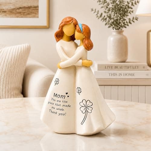 Being in Bloom Mom Birthday Gifts: 5.2” Mother and Daughter Resin Figurine - Meaningful Gifts for Mom from Daughter - Mother’s Day and Christmas Keepsake - Thumbnail 3
