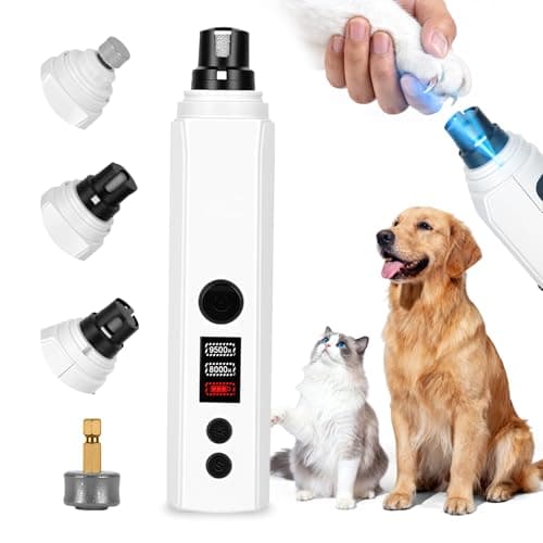 AOFANPET Dog Nail Grinder,2026 New Updated Quiet Electric 2-Speed Professional Pet Nail Grinder with Quick Sensor, Rechargeable Painless Trimmer for Large to Small Dogs & Cats, LED Light & Guard - Image 1
