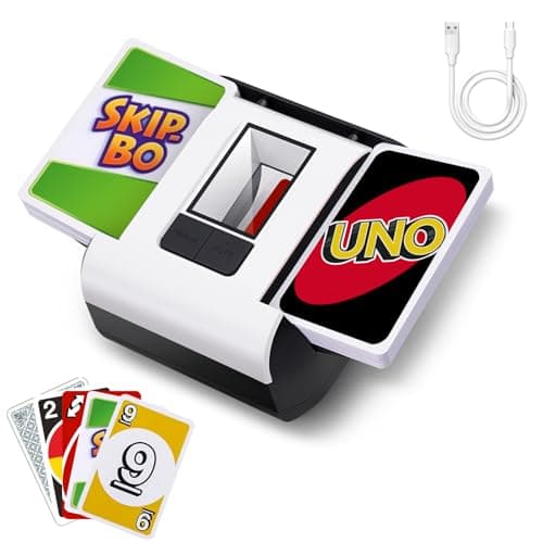 LAETENIN Automatic Card Shuffler 2 Decks, Electric Card Shuffler Machine with AUTO/Manual Mode, 2000mAh Battery | Low Noise, Portable & Rechargeable Casino Card Shufflers for Blackjack,Bridge, UNO - Image 1