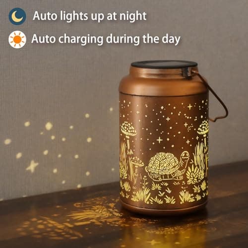 Birthday Gifts for Women - Mothers Day Gifts for Mom, Grandma, Solar Lanterns Outdoor Waterproof - Turtle Solar Lights Outdoor Garden Decor for Outside,Patio, Yard - Thumbnail 5