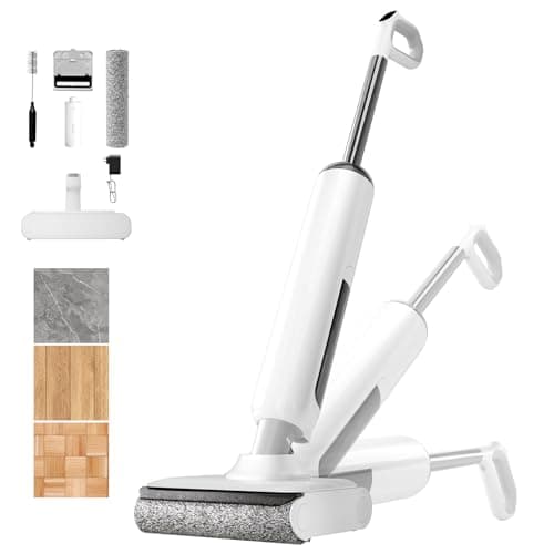 BROBIG Wet Dry Vacuum Mop - Self-Cleaning Floor Washer with 180°Lie-Flat & 0 Hair Tangle, Self-Propelled Edge Cleaning, 60Min Runtime, Designed for Pet Hair, Kids' Spills & Daily Household Cleaning - Image 1