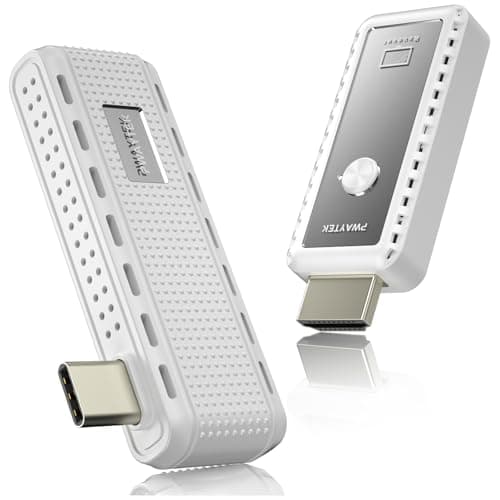 2 in 1 Wireless HDMI Transmitter and Receiver, 165FT/50M 4K Decode1080P@60Hz Output, Plug & Play Dual Band 5G/2.4G, Type-C Audio Video Streaming for Phone, Tablet, Laptop, PC to TV, Monitor, Projector - Image 1