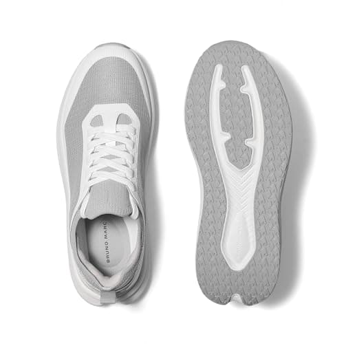 Bruno Marc Men's Non Slip Lightweight Cushion Mesh Sneakers Walking Shoes Breathable Comfortable Casual Shoes,Size 11,White,SBWA26014M - Thumbnail 3