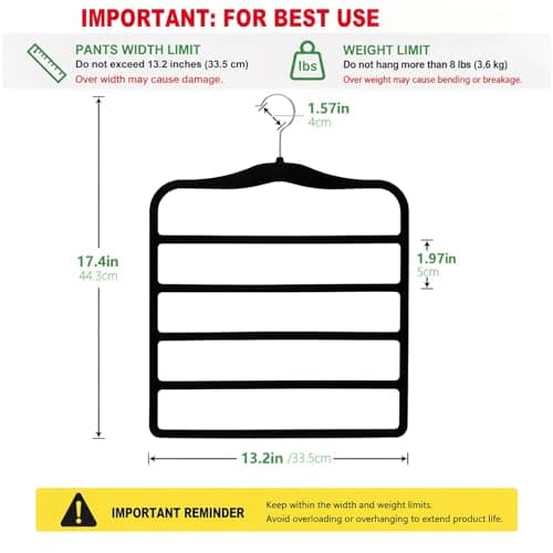 Closet Organizers and Storage,3 Pack Organization and Storage Pants-Hangers-Space-Saving,Velvet Hanger for Dorm Room for College Students Girls Boys Guys Hanging Jean Scarf - Thumbnail 4