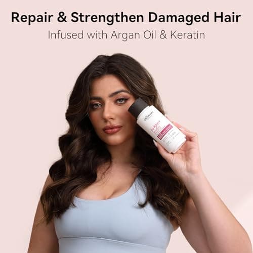 ALFHEIM Argan+ Repairing Shampoo for Dry, Damaged & Frizzy Hair with Argan Oil, Keratin, Panthenol & Vitamin E – Deep Moisture, Shine Boost, Frizz Control, Color Safe, Sulfate Free Travel Size - Thumbnail 2