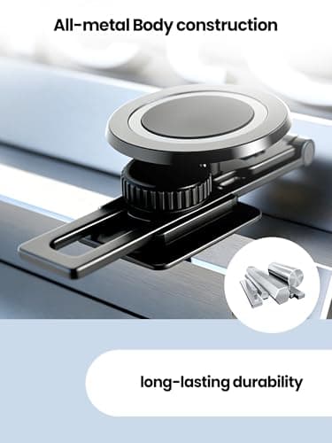 XIREL Full Zinc Alloy for Tesla Phone Mount | MagSafe-Compatible [Strong Magnetic] Foldable 360° Adjustable for Tesla Model 3/Y/Juniper/Cybertruck,Fits All Phones+&iPhone16-12,Tesla Accessories - Thumbnail 5