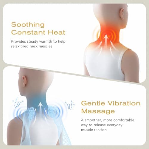 3-in-1 Neck Massager Pillow for Pain Relief, Neck Massager with Heat and Cervical Traction, Deep Tissue Massage Pillow for Shoulder & Back Comfort, Ergonomic Design for Men and Women (Deep Gray) - Thumbnail 6