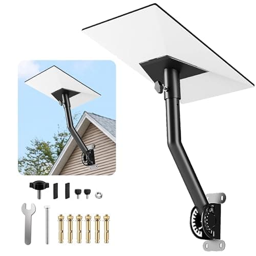 LackNLids Starlink Roof Mount, Heavy Duty Starlink Mounting Kit for Standard Gen 3/4X/V3/4, Adjustable Wall & Roof Bracket for Starlink Internet Dish, Weather-Resistant, Easy Installation (Black) - Image 1