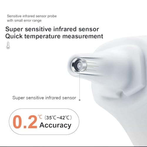 Berrcom 2-in-1 Forehead and Ear Thermometer with Magnetic Probe - Medical Digital Infrared Thermometer for Adults, Kids and Babies, 1s Fast Reading, LED Display, Auto Power Shut Off - Thumbnail 6