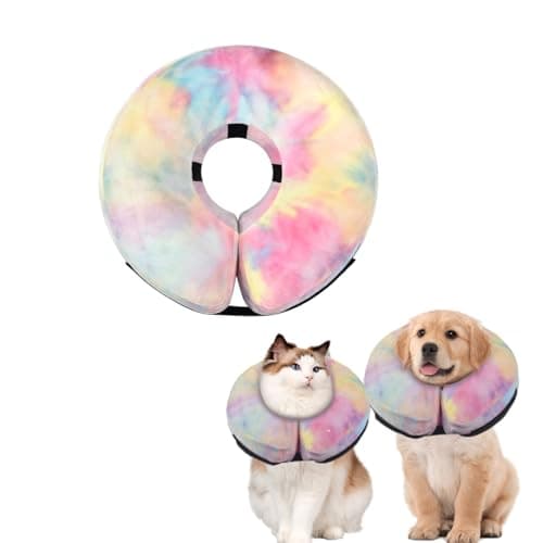 Sychien Inflatable Dog Collar, Potective Recovery E Collar for Dogs and Cats, Soft Pet Cone Collar for Small Medium Large Dogs and Cats - Image 1