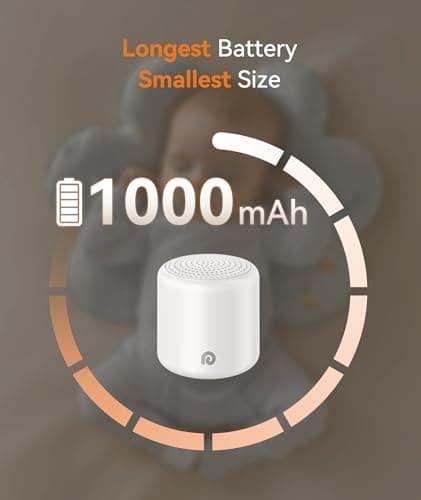 Dreamegg Portable White Noise Machine, 1000mAh Battery, Travel Sleep, Cream - Thumbnail 3