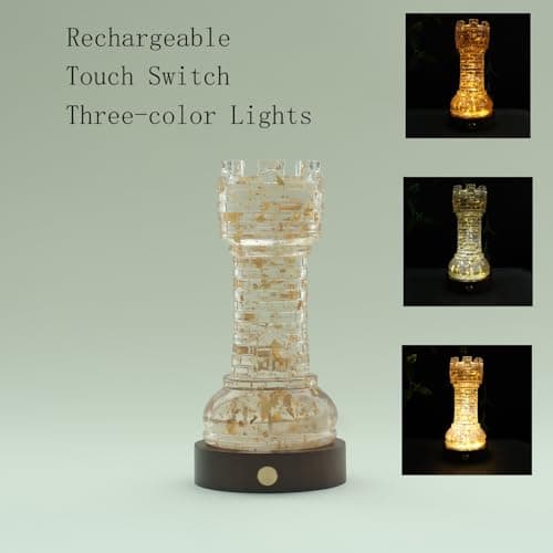 Lighthouse Statue with Light - Nightlight Tabletop Home Decoration Figurine Accessories Tabletop Sculpture - Thumbnail 3