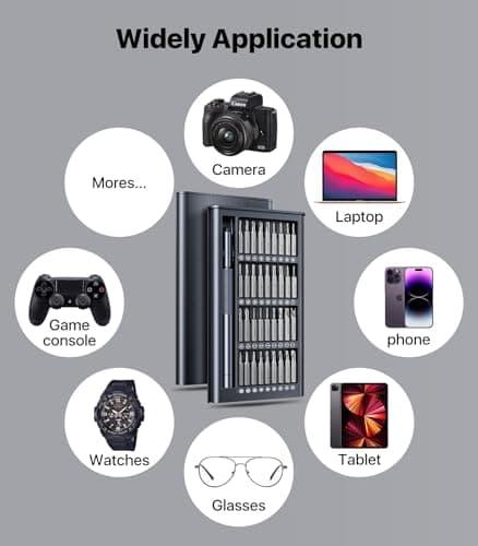 Wesdut 37-in-1 Small Precision Screwdriver Set, Professional Magnetic Mini Repair Tool Kit for Phone, Computer,Watch,Laptop,Macbook,Ring Doorbell,Eyeglass,Electronic, [Bearing Steel] Screw Driver - Thumbnail 6