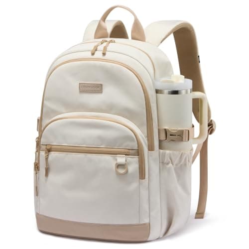 LOVEVOOK Laptop Backpack for Women Men, Waterproof School Backpack for High School College, Large Capacity Travel Bookbag with Luggage Sleeve, Chest Strap & Water Bottle Pocket, 17.3 inch