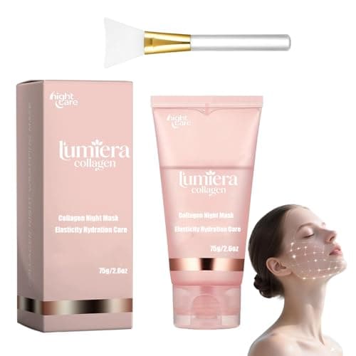 Collagen Mask, Mask Collagen Boosting Night Mask, Collagen Night Wrapping Mask,Hydrates and Tightens Skin Reduces Sagging Bio Collagen Sleeping Mask - Image 1