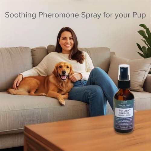 Tranquil Tails Pet Zen Pheromone Calming Spray for Dogs - Made in The USA - Alcohol-Free - for Carriers, Bedding, Travel & Vet Visits - Thumbnail 2