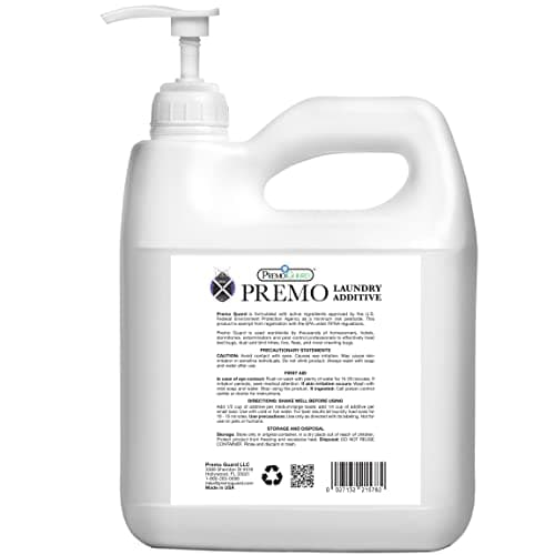Bed Bug, Mite & Lice Laundry Detergent Additive By Premo Guard – 128 oz – Child & Pet Friendly – Stain & Odor Free – Best Natural Non-Toxin Treatment - Thumbnail 2