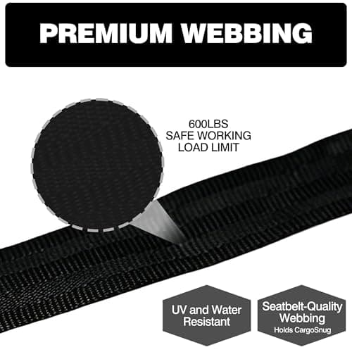 Retractable Ratchet Straps1In x 13Ft - Heavy Duty Auto Slow Retraction Tie Down Straps - 1,800lb Break Strength Self Retracting for Truck, Cargo Trailer, Motorcycle, ATV, UTV - Black, 4Pack - Thumbnail 6