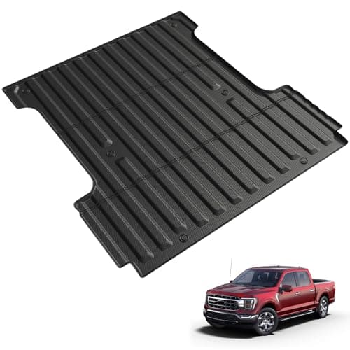 LUMWAY Truck Bed Mat for Ford F150 2015-2025 2026, All Weather Trunk Bed Liner for 2025 Ford F-150 Raptor Lightning Accessories, 5.5FT 67.1'' TPE Cargo Liner Truck Mat (Not Fit 6.5FT/8FT Bed)