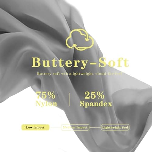 AMLEER Women's V Waist Side Split Wide Leg Yoga Leggings - High Waisted Crossover Stretchy Workout Flare Yoga Pants（Gray, Small - Thumbnail 6