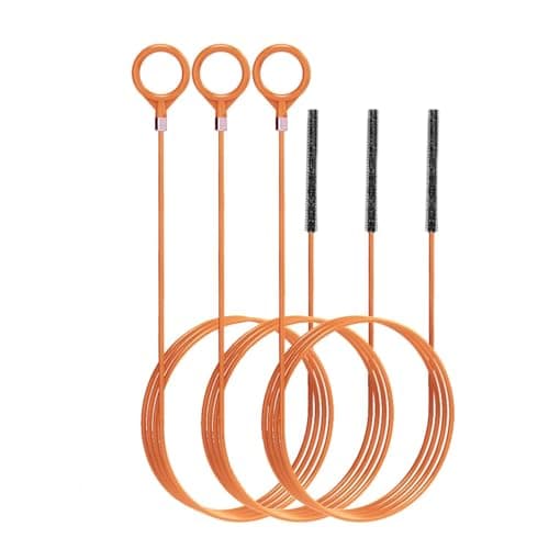 3pcs 50 Inch Drain Snake Hair Clog Remover Tool, Anti-Break Metal with Nylon Coating Sink Snake, for Bathroom Sink, Tub, Shower, Pipe Drain - Image 1