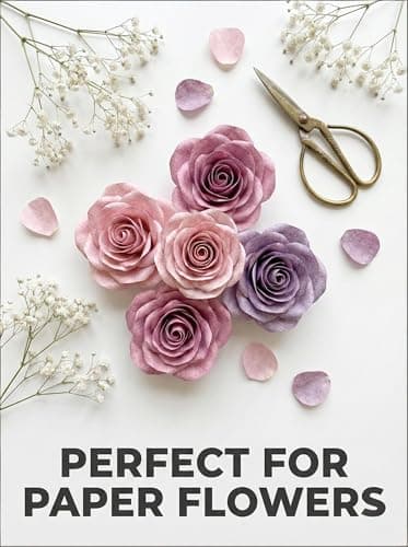 12x12 Scrapbook Paper Pad "Soft Romantic" – 24 Sheets Double-Sided with Faux 160gsm Aesthetic Patterned Papers in Muted Pink, Lavender & Sage. Acid-Free for Wedding, Baby Girl Album & Paper Flowers - Thumbnail 4