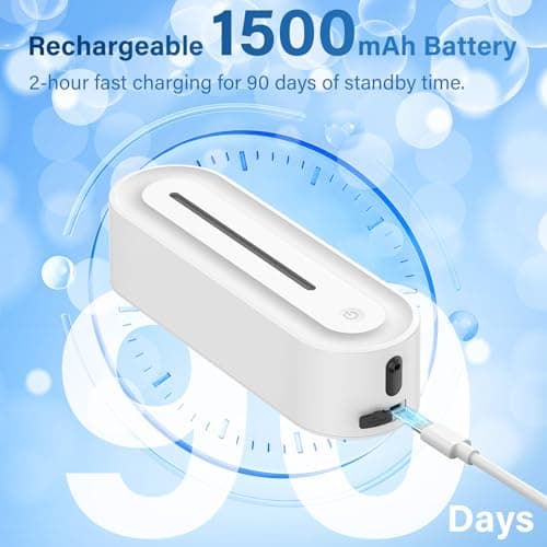 Automatic Soap Dispenser Wall Mount for Bathroom, 14.2oz Rechargeable Touchless Adjustable Auto Smart Foaming Hand Soap Dispenser for Bathroom,Kitchen,Office,Foam - Thumbnail 6