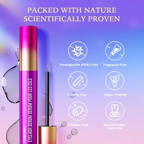 VieBeauti EyeLash Growth Serum for Longer Fuller Thicker Looking Lashes 3mL - Thumbnail 4
