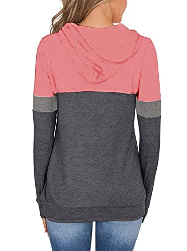 Chunky Cardigan Sweaters for Women Outfits 2025 Early Fall Fashion Clothing Hoodies School Outfits for Teachers Long Sleeve Shirts Womens Tops Sweatshirts Chocolate Brown Clothes Pink Gray Medium - Thumbnail 4