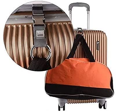2PCS Add a Bag Luggage Strap Jacket Gripper,Heavy Duty Luggage Straps Carry-on Baggage Suitcase Straps Belts Travel Accessories Carry Your Extra Bags (Grey) - Thumbnail 5