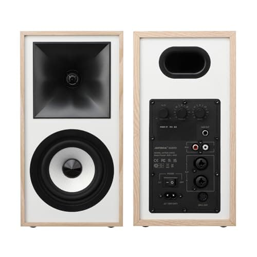 AIYIMA S4000 2.0 Studio Monitor Speakers,4 inch 80W Bluetooth Powered Bookshelf Speakers,XLR/6.5mm TRS/RCA Inputs, for Home Studio & Music - Thumbnail 2
