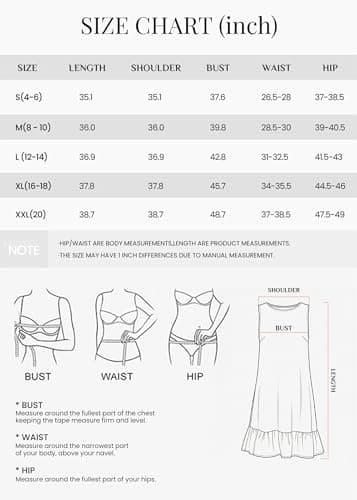 KIRUNDO Women's Casual Summer Dresses 2026 Spring Sleeveless Shift Tank Mini Dress Flowy Ruffle Hem Beach Vacation Sundress(Pink, XX-Large) - Thumbnail 6