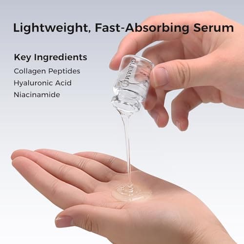 Micro Infusion System for Face Skin, Titanium Needle Cosmetic Stamp Hydra Microneedling Serum - Peptides & Hyaluronic Acid Serum for All Skin Types, 0.25mm Home Infusion Set - Thumbnail 3
