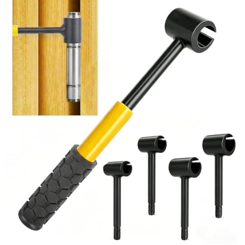 Sofevaim 4 in 1 Hinge Adjustment Tool, Heavy Duty Hinge Gap Adjusting Wrench, Hinge Doctor Bender Tool with Anti-Slip Handle for Door Cabinet Alignment, Home Commercial Repair - Image 1