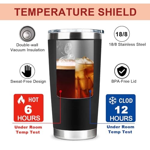 YXOTJHS Gifts For Dad, Cups Tumbler - Fathers Day Dad Gifts From Daughter Son Wife - Birthday, Father's Day, Christmas - Cool Funny Gift For Dads - Thumbnail 4