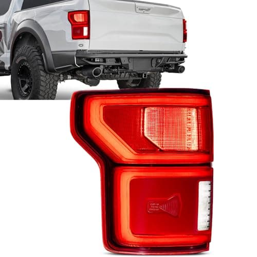 SPBREW LED Tail Light with Blind Spot Compatible With Ford F150 2018 2019 2020 Left Driver Side Taillight Rear Brake Lamp Signal Assembly, Waterproof Plug & Play, # ‎KL3Z13405B