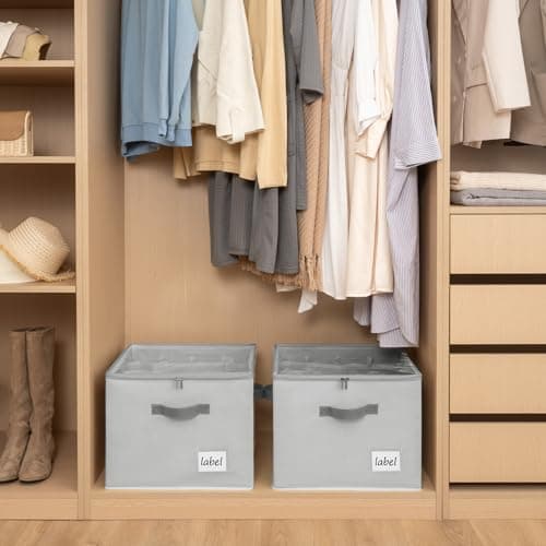 Cupic Cupid 2 Pack Shoe Organizer for Closet, Fits up to 12 Pairs, Shoe Cubby Storage Containers with Clear Cover, Grey - Thumbnail 4