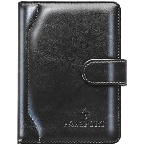 Herain Passport Holder for Travel Essentials Cruise Essentials, Passport Cover Wallet Case Women Men, RFID Passports Book Holders Travels Gifts Must Haves Accessories - Image 1