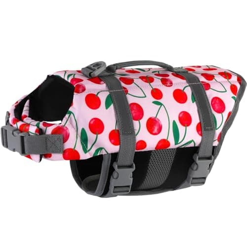 Doglay Dog Life Jacket, Dog Life Vest for Swimming Boating, Adjustable Puppy Life Jacket with Reflective Stripes, Superior Buoyancy Pet Swimming Vest for Small Medium and Large Dogs - Image 1