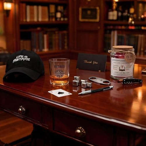 Retirement Gifts for Men 2026,12Pcs Birthday Gift for Dad,Happy Retired Gifts Basket for Father, Grandpa, Coworker, Teachers, Boss, Friends, Retirees. - Thumbnail 5