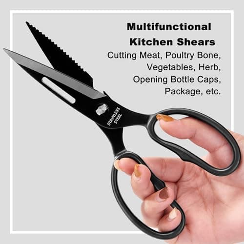 SLEMOON Heavy Duty Poultry Shears, All Purpose Kitchen Shears for Food - Thumbnail 3