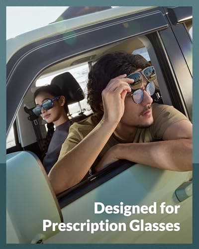 BENEUNDER Polarized Fit Over Sunglasses for Womens & Men, Classic Square Lightweight Folding Sunglasses for Nearsightedness - Thumbnail 2
