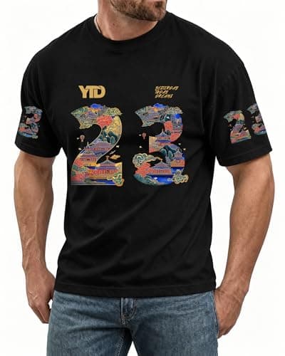 YTD 23 Graphic T-Shirts for Men Women, Relaxed Fit Cotton Crewneck Short Sleeve Casual Fashion Tee - Image 1