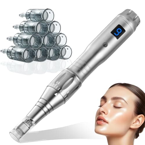 Derma Roller for Home Use, 0.25mm Derma Roller Beauty Pen for Women Men, Microneedling Pen for for Skin Tool - Image 1